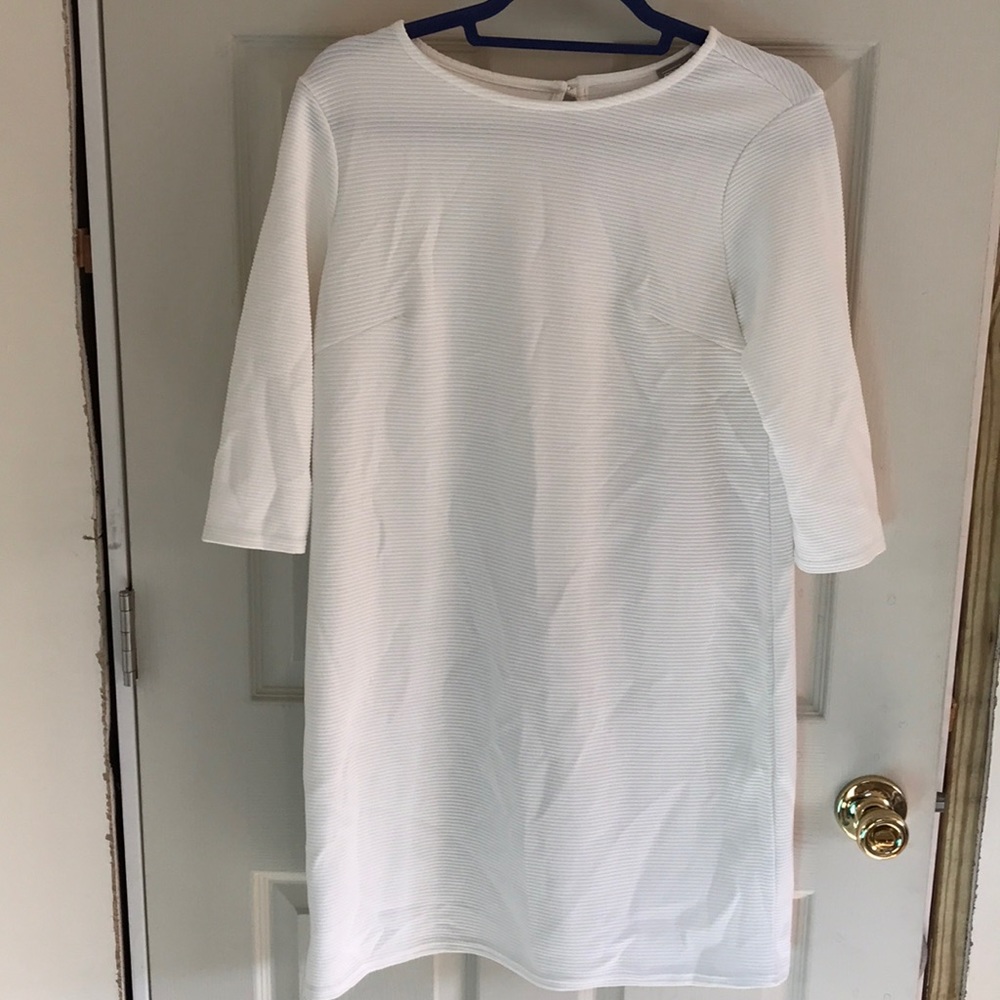 White ASOS ribbed dress